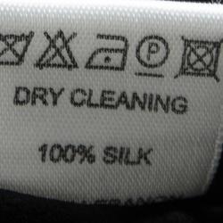 Pre Owned Elie Saab Floral Printed Silk Lace Insert Long Sleeve Maxi Dress M