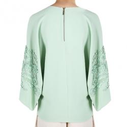 Pre Owned Elie Saab Mint Wide-Sleeved Top L