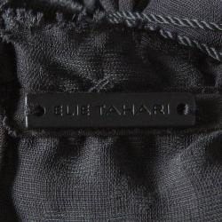 Pre Owned Elie Tahari Multicolor Burnout Velvet Maxi Charlize Dress L