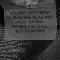 Pre Owned Elie Tahari Black Floral Printed Silk Sleeveless Sheath Dress S