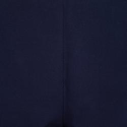 Pre Owned Elie Tahari Navy Blue Tapered Cropped Pants L