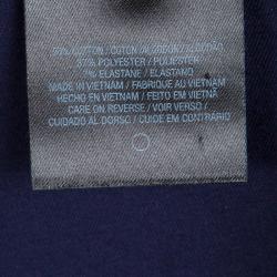 Pre Owned Elie Tahari Navy Blue Tapered Cropped Pants L