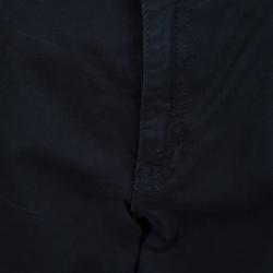 Pre Owned Elie Tahari Navy Blue Cutout Detail Slim Fit Mona Jeans M