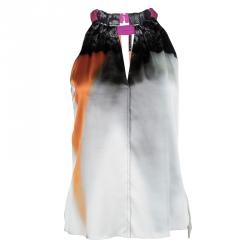 Pre Owned Elie Tahari Multicolor Sleeveless Silk Top XS