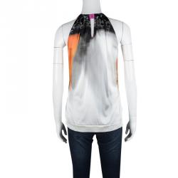 Pre Owned Elie Tahari Multicolor Sleeveless Silk Top XS