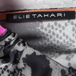 Pre Owned Elie Tahari Multicolor Sleeveless Silk Top XS