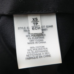 Elie Tahari Black Long Sleeve Button Front Carly Blouse XS