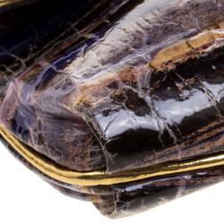 Pre Owned Elie Tahari Multicolored Patent Leather Clutch