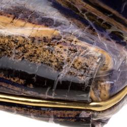 Pre Owned Elie Tahari Multicolored Patent Leather Clutch