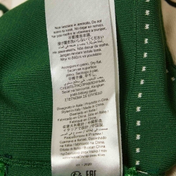 Pre Owned Elisabetta Franchi Green/White Knit Pleated Mini Dress M