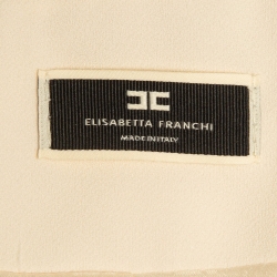 Elisabetta Franchi Cream Georgette Pant Suit M