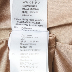 Pre Owned Elisabetta Franchi Light Brown Crepe Blazer L