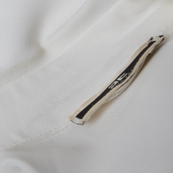 Elisabetta Franchi White Crepe Blouse L