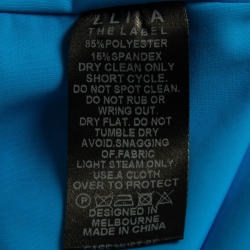 Pre Owned Eliya The Label Blue Jersey Cut-Out & Stud Detail Maxi Dress S