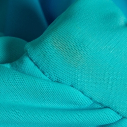 Pre Owned Eliya The Label Blue Jersey Cut-Out & Stud Detail Maxi Dress S