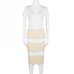Elizabeth and James Striped Aisling Pencil Skirt S