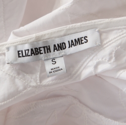 Elizabeth and James White Cotton Denali Maxi Dress S 