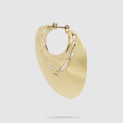 Ellery Gold Organic Ripple Gold-Plated Earrings One Size
