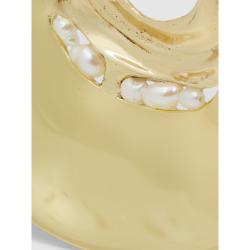 Ellery Gold Organic Ripple Gold-Plated Earrings One Size