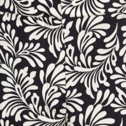 Emanuel Ungaro Monochrome Floral Print Tapered Trousers L