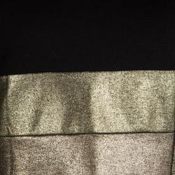 Emanuel Ungaro Black Metallic Panel Detail Sweatshirt S
