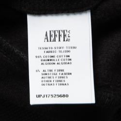 Emanuel Ungaro Black Metallic Panel Detail Sweatshirt S