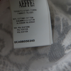 Pre Owned تانك توب إيمانويل أونغارو شبه شفاف أبيض وأسود دانتيل قطن مورد M