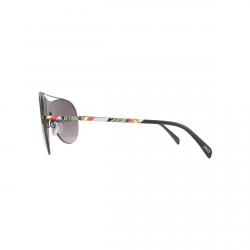 Pre Owned Emilio Pucci Shiny Black/Gradient Bordeaux EP0031 Aviator Sunglasses