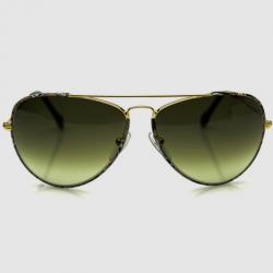 Pre Owned Emilio Pucci Gold EP125S Aviator Unisex Sunglasses