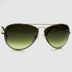Pre Owned Emilio Pucci Gold EP125S Aviator Unisex Sunglasses