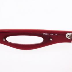 Pre Owned Emilio Pucci Coral Red Square Womens Sunglasses