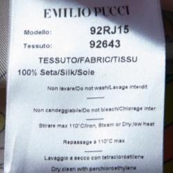 Pre Owned بلوزة إيميليو بوتشي أزرار أمامية أكمام طويلة حرير مطبوعة متعددة الألوان M