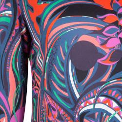 Pre Owned توب إيميليو بوتشي تريكو مطبوع متعدد الألوان M