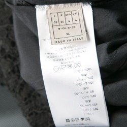 Emilio Pucci Black Lace One Shoulder Ruched Mini Dress S