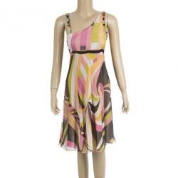 مملوكة مسبقًا Emilio Pucci Embellished Chiffon Cocktail Dress S