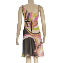 مملوكة مسبقًا Emilio Pucci Embellished Chiffon Cocktail Dress S