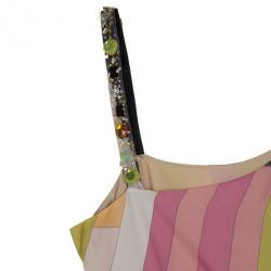 مملوكة مسبقًا Emilio Pucci Embellished Chiffon Cocktail Dress S
