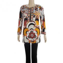 مملوكة مسبقًا Emilio Pucci Printed Silk Shirt S