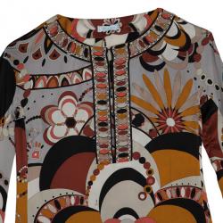 مملوكة مسبقًا Emilio Pucci Printed Silk Shirt S