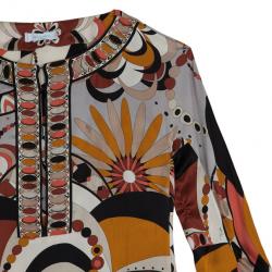 مملوكة مسبقًا Emilio Pucci Printed Silk Shirt S