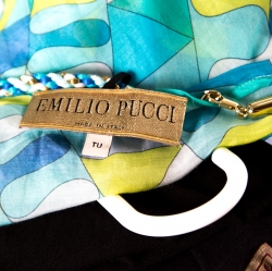 Emilio Pucci Multicolor Printed Cotton Silk Kaftan ( Free Size )