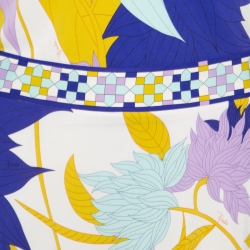 مملوكة مسبقًا فستان إيميليو بوتشي جيرسيه مورد مطبوع متعدد الألوان بلا أكمام M