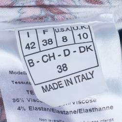 Pre Owned Emilio Pucci Abstract Printed Cotton Top M