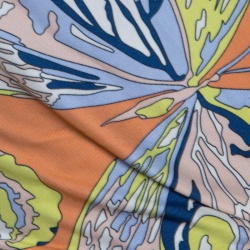 Pre Owned فستان ايميليو بوتشي كتف واحد جيرسيه مطبوع متعدد الألوان S