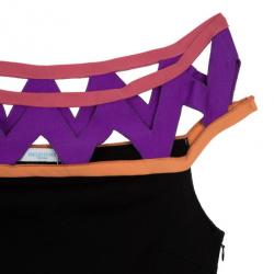 مملوكة مسبقًا Emilio Pucci Black Color Block Dress M