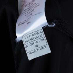 Pre Owned Emillio Pucci Black Knot Detail Dress M
