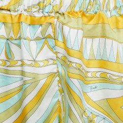 Emilio Pucci Multicolor Printed Silk Mini Shorts M