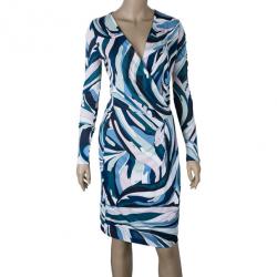 مملوكة مسبقًا Emilio Pucci Multicolor Abstract Print Dress M