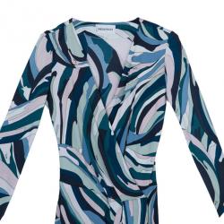 مملوكة مسبقًا Emilio Pucci Multicolor Abstract Print Dress M