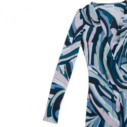 مملوكة مسبقًا Emilio Pucci Multicolor Abstract Print Dress M